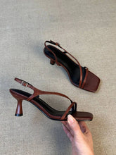 Load image into Gallery viewer, Women High Heels Sandals Designer Dress Shoes Sexy Woman Slippers Luxury Brand Pumps Open Toe Flip Flops Mujer Slides Zapatos
