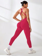 Load image into Gallery viewer, Yoga lady's one-piece suit with crossed back
