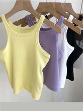 Load image into Gallery viewer, 2024 Women Tank Tops Sexy Cropped Top Female Women Summer Camisole Camis Black White Sport Clothes For Women
