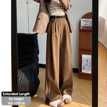 Load image into Gallery viewer, Women's Pants Autumn Winter Corduroy High Waist Wide Leg Pants for Women Casual Trousers Female Straight Pants Women Clothes New
