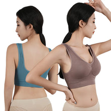 Load image into Gallery viewer, Women Breathable Sports Bra Absorb Sweat Shockproof Padded Gym Running Fitness Double Layer Seamless Yoga Sports Bras Underwear

