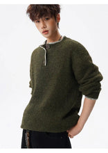 Load image into Gallery viewer, Korean Button Knit Pullover
