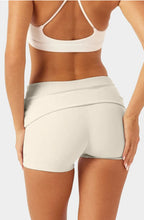 Load image into Gallery viewer, C-B Women's Yoga Set: Long-sleeved V-neck T-shirt &amp; High-waisted Cuffed Shorts &amp; Leggings, Suitable for Gym Workouts.
