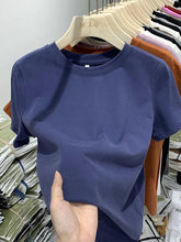 Load image into Gallery viewer, Women T Shirt Girls T-Shirt Woman Clothes Tops Cotton Tshirt Female Short Sleeve Spring Tee Sexy Y2k Top White
