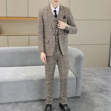 Load image into Gallery viewer, Three Piece Wedding Business Suit
