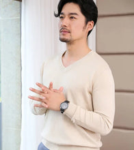 Load image into Gallery viewer, Thick Solid V-Neck Pullover
