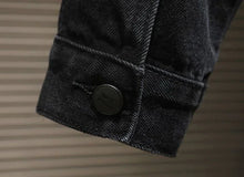 Load image into Gallery viewer, Black Y2K Denim Jacket
