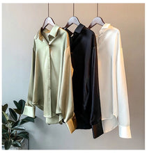 Load image into Gallery viewer, Elegant Silk Touch Office Blouse

