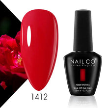 Load image into Gallery viewer, NAILCO 15ml Nail Gel Polish Semi Permanent UV Varnish Nails Art Gel Vernis Manicure TOP BASE Nails Products Supplies Equipment
