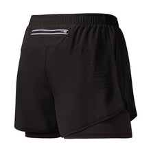 Load image into Gallery viewer, Men's Running Shorts Quick-drying Fitness Black Double Layer Shorts Men New Sport Workout Training Bodybuilding Short Pants
