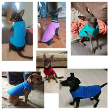 Load image into Gallery viewer, Warm Fleece Dogs Clothes Pet Dog Jacket Vest With D-Ring For Small Dog Cats Clothing French Bulldog Costumes Chihuahua Coat
