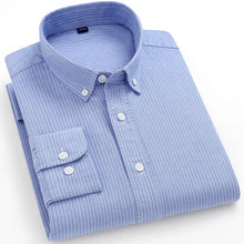 Load image into Gallery viewer, Striped Plaid Cotton Slim Shirt
