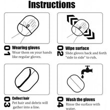 Load image into Gallery viewer, Pet Hair Remover Portable Washable Clothes Hair Dehairing Gloves Pet Cleaning Products Pet Accessories
