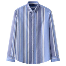 Load image into Gallery viewer, Striped Plaid Cotton Slim Shirt
