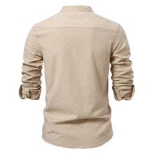 Load image into Gallery viewer, Solid Cotton Half Button Shirt
