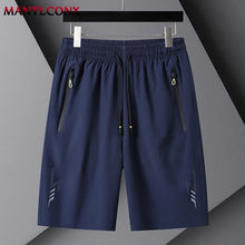 Load image into Gallery viewer, Summer Men's Shorts Cool Sportswear Running Sport Shorts Casual Bottoms Gym Fitness Training Jogging Short Pants Men Black Gray
