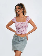 Load image into Gallery viewer, Floral Crop Street Top

