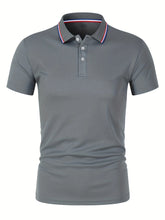 Load image into Gallery viewer, 2025 Hot Sale Men's Summer Casual Breathable Comfortable Polo Shirt Men's Solid Color High Quality Short Sleeve T-Shirt
