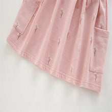 Load image into Gallery viewer, Floral Button Princess Girls Dress
