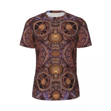 Load image into Gallery viewer, Gym T Shirt For Men Steampunk Design T-Shirts Fashion Wonderful Clockwork Vintage Summer Tees O Neck Streetwear Design Tops
