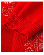 Load image into Gallery viewer, Women Winter Coats Vintage Printed Knitted Cardigan Sweater Female Jacket Spring Autumn Outerwears Top Wool Knitwear Coat
