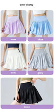 Load image into Gallery viewer, Women‘s Tennis Skirt Summer  High Waist Flared Golf Skirt with Built-in Shorts 2 in 1 Athletic Quick Dry Shorts Skirt Pickleball
