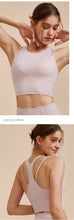 Load image into Gallery viewer, Sports Bra with Shock-absorbing Shoulder Straps for Women, Gathered Back, Fitness Bra, Running Top, New
