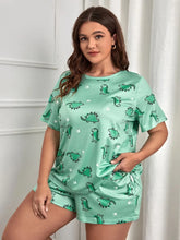 Load image into Gallery viewer, Plus Size Printed Pajama Set
