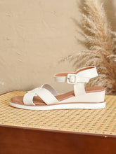 Load image into Gallery viewer, Women Low Heel Ankle Wrap Sandals
