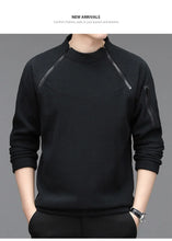 Load image into Gallery viewer, Men's Sweatshirs Spring Fall Long-sleeved T-shirt Top Loose Trend Round Neck Bottoming Shirt Lightweight Casual Sports
