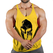 Load image into Gallery viewer, Gym T-shirts Muscle Men's Clothes Workout Fitness Shirt Singlets Tank Top Vest Man Sportswear Muscular Bodybuilding Stringer

