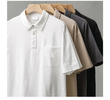 Load image into Gallery viewer, Heavyweight Cotton Pocket Summer Polo
