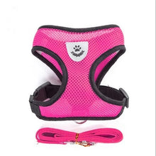 Load image into Gallery viewer, Cat Dog Harness with Lead Leash Adjustable Vest Polyester Mesh Breathable Harnesses Reflective Sti for Small Dog Cat Accessories
