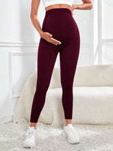 Load image into Gallery viewer, Maternity Leggings Over TheBelly Buttery Soft Pregnancy Workout Pants High Waisted Maternity Activewear for Women
