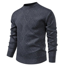 Load image into Gallery viewer, New Sweater Men Casual Knitted Pullover Solid Color Warm Regular Fit Round Neck Sweater Pullovers Mens Sweatwear
