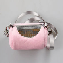 Load image into Gallery viewer, 1Pc Small Pet Backpack Hamster Carrier Bag Portable Cylinder Satchel Flying Squirrel Travel Breathable Mesh Pouch Pet Supplies
