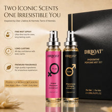 Load image into Gallery viewer, DRBOAT Men &amp; Women Body Mist Set, 2×0.67 Fl Oz - Hair and Body Perfume | Fruity Floral &amp; Citrus Woody Spray
