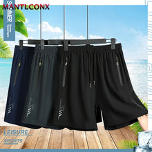 Load image into Gallery viewer, Newest Summer Shorts Men Gym Sport Running Fitness Workout Man Short Pants Breathable Quick-drying Drawstring Men's Shorts Black
