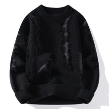 Load image into Gallery viewer, 2026 Winter Fashion worn‑out design Sweater Men Casual Knit Pullovers Mens Thick Warm Loose Knitted Sweaters Streetwear Man
