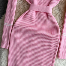 Load image into Gallery viewer, Elegant Rib Knit Pencil Dress
