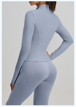 Load image into Gallery viewer, 2PCS yoga suit, exercise set, gym set, women's exercise set, running exercise suit, long sleeved exercise suit, yoga suit
