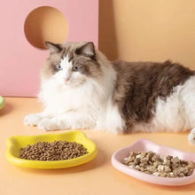 Load image into Gallery viewer, Pastel Cat Head Feeding Dish

