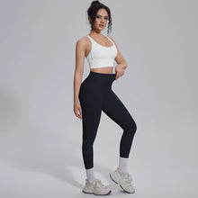 Load image into Gallery viewer, New Yoga Set for Woman Summer Gym Sports Running Bra Top Breathable Peach Buttocks Women Leggings Solid Color Yoga Set
