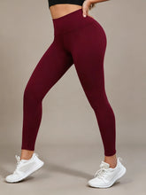 Load image into Gallery viewer, Women's Yoga Leggings Solid Color High Waisted Slim Fit Hip Lifting Stretch Leggings Quick Drying Breathable Fitness Sport Pants
