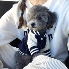 Load image into Gallery viewer, Cute Embroidered Pet Baseball Jackets Dog Clothes For Small Medium Cat Teddy Coat Puppy Spring Clothes Warm Fashion Pet Outfit
