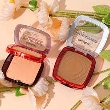 Load image into Gallery viewer, Matte Full Coverage Pressed Powder Foundation With Puff Applicator, 24H Fresh Wear Matte Weightless Finishing Powder Makeup
