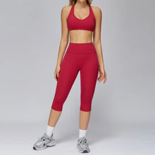 Load image into Gallery viewer, Yoga Set 2PCS Women Sportswear Workout Clothes Seamless Athletic Wear Gym Legging Fitness Bra Crop Top Long Sleeve Sports Suits
