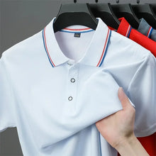 Load image into Gallery viewer, Men's Casual Solid Color Short Sleeve Polo Shirt  Summer Fashionable Comfortable Versatile Top for Men
