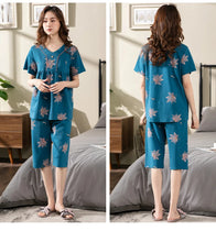 Load image into Gallery viewer, Cotton Cartoon Summer Pajama Set
