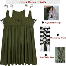 Load image into Gallery viewer, Medieval Renaissance Goddess Costume Dress
